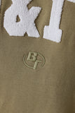 Oversized Crew Neck Sweatshirt in Soft Olive
