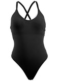 Tulum High Leg Swimsuit Black Beauty