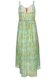 Bow Detail Maxi Dress Balanced Floral Tile