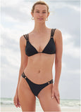 Strappy Bikini Bottom Black Beauty