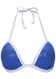 Liquid Leather Santa Cruz Push Up Triangle Top Blue White