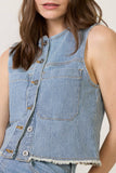 Nicki Railroad Stripe Vest