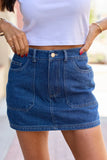 Collins Dark Denim Skort
