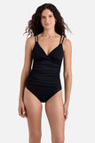 Tessa Underwire Tankini Top Black
