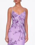 JULIANNA DRESS PURPLE FLORAL PURPLE CERAMIC FLORAL