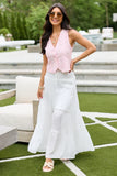 Haven Pink Eyelet Lace Vest