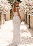 Love In Motion Embellished Maxi Dress White