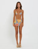 DIANA TWO PIECE BIKINI BOTTOM MULTI LEOPARD ORANGE LEOPARD