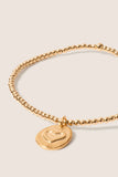 Classic Gold 2mm Bracelet Inspire Love Small Gold Disc