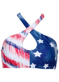 Cross Front Halter Top Boardwalk Flag Small