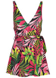 Wrap Swim Dress Polynesian Palm