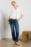 Brinley w Release Hem Straight Jean