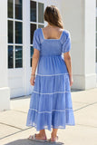 Jennifer Blue Tiered Maxi Dress SALE