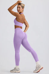 Define Luxe High Waist Leggings in Lilac