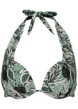 Marilyn Push Up Bikini Top Sketchy Palms