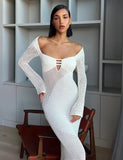 MACAULEY DRESS WHITE CREAM