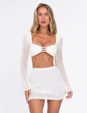 MACAULEY MINI SKIRT WHITE