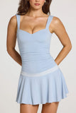 Modal Mini Dress in Light Blue