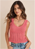Pointelle Tank Paradise Pink