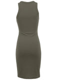 Flexrib Mini Dress Olive