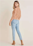 Stitch Interest Sweater Muted Clay