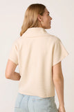 AirEssentials Ribbed Short Sleeve Half Zip