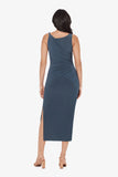 Maxi Shaping Dress in Slate Grey