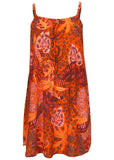 Crinkle Cover Up Dress Parrot Palm