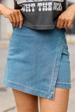 My Favorite Medium Wash Denim Skort