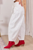 Eileen Bow Printed Barrel Jeans FINAL SALE