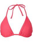 Texture String Triangle Top Textured Sunset Pink