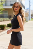 Jennie Black Side Ruched Dress