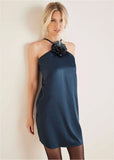 Rosette Halter Mini Navy