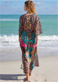 Long Kimono Cover Up Jungle Beauty