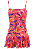 Venice Skirted Swim Dress Tropical Jungle
