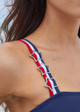 Strappy One Piece Swimsuit Ultramarine Blue