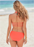 Strappy Mid Rise Bottom Coral Crush