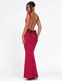 ZITA DRESS RED SALSA DEEP RED