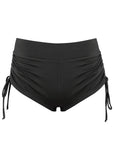 Adjustable Side Swim Short Black Beauty