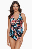 Taylor Tankini Top in Baha Beach