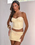 HAVANA SKIRT YELLOW STRIPE