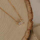 Sloane Two Stone Diamond Necklace
