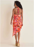 Chiffon High Low Dress Soft Ikat
