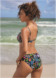 Push Up Bikini Top Midnight Elegance