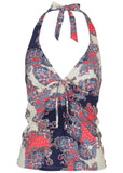 Sicily Halter Tankini Top Paisley Foulard