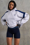 Cotton Fleece Oversized Hoodie in Heather Grey