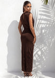 Falling Into You Maxi Dress Brown