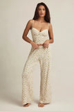 Modal Mid Rise Pyjama Trousers in Lemon Print