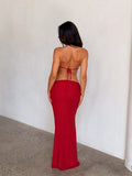 EVANNA MAXI DRESS RED