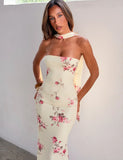 DANIELA SCARF DRESS YELLOW FLORAL